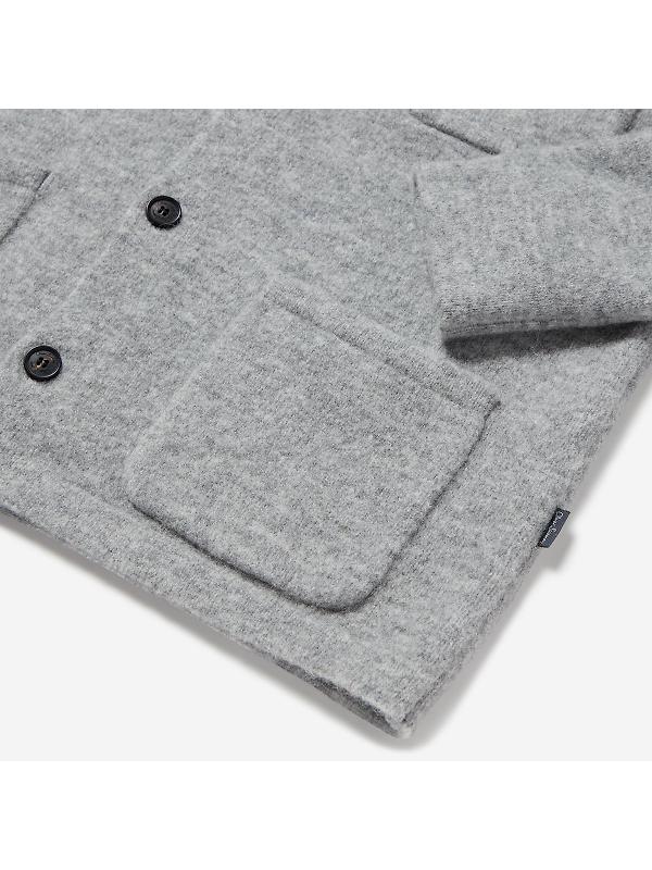 Oliver Sweeney Men's Heywood Alpaca Wool Blend Knitted Shirt - Grey Image 5