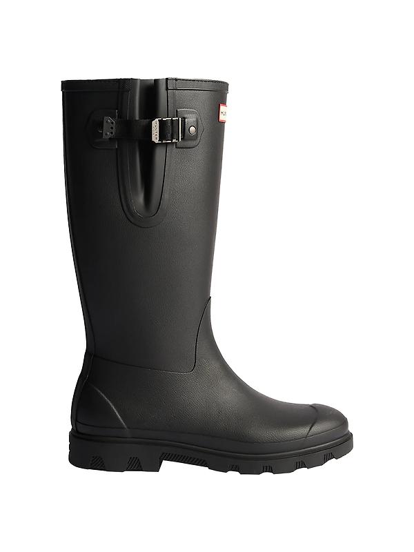 Hunter Unisex Field Downpour Adjustable Neoprene Lined Boots - Black Image 1