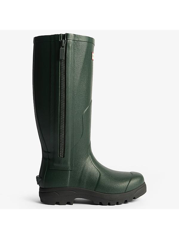 Hunter Unisex Balmoral MkII Full Zip Boots - Dark Olive/Black Image 5