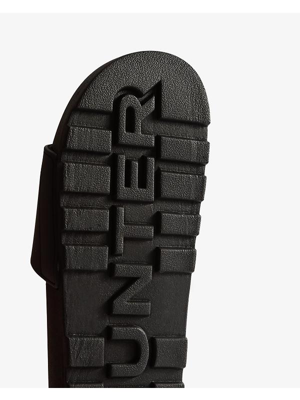 Hunter Unisex Core Embossed Silicone Logo Sliders - Black Image 4
