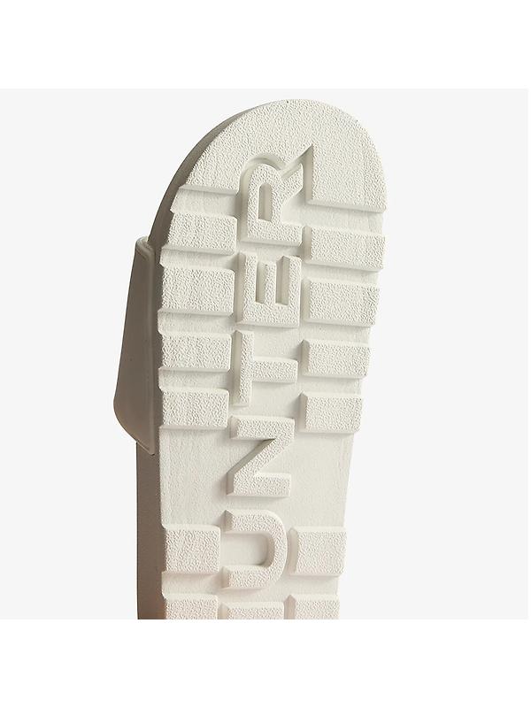 Hunter Unisex Core Embossed Silicon Logo Sliders - Hunter White Image 4