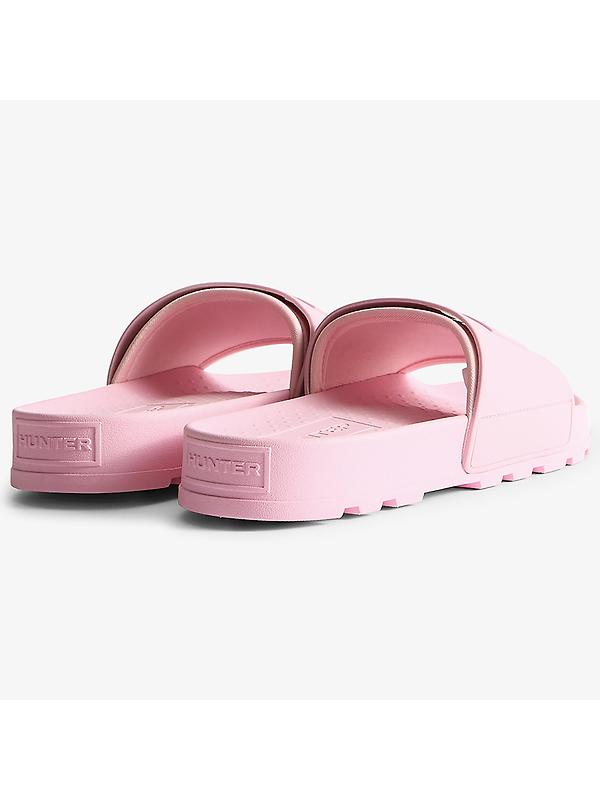 Hunter Unisex Core Embossed Silicone Logo Sliders - Parfait Pink Image 3