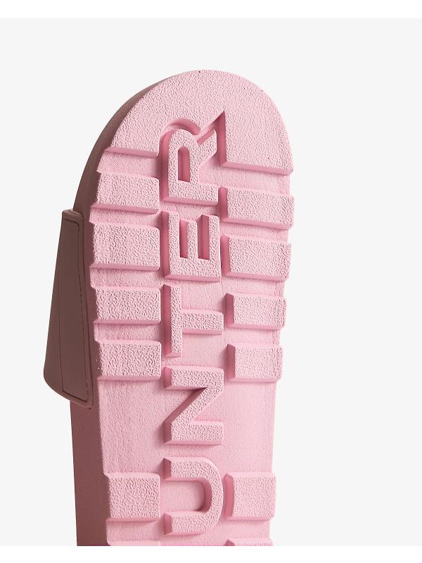 Hunter Unisex Core Embossed Silicone Logo Sliders - Parfait Pink Image 4