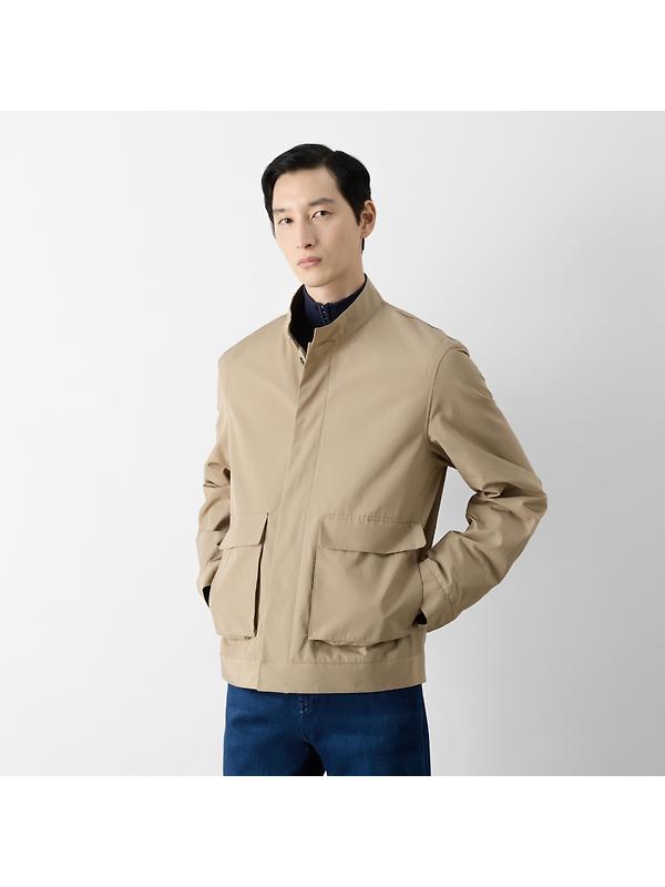 Oliver Sweeney Men's Highworth Showerproof Cotton Jacket - Stone Image 2