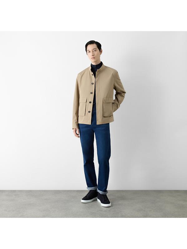 Oliver Sweeney Men's Highworth Showerproof Cotton Jacket - Stone Image 3