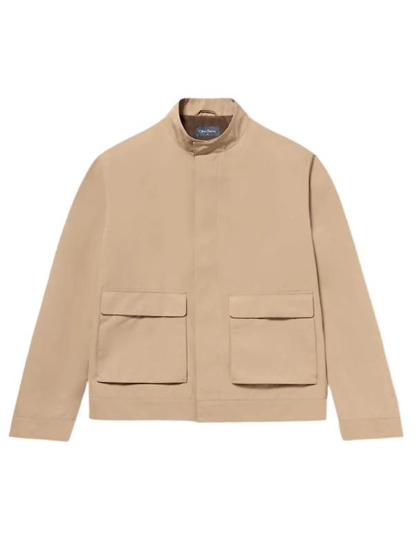 Oliver Sweeney Men's Highworth Showerproof Cotton Jacket - Stone Image 1