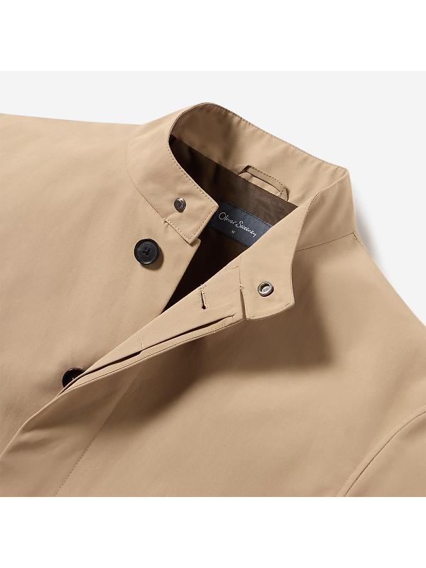 Oliver Sweeney Men's Highworth Showerproof Cotton Jacket - Stone Image 6