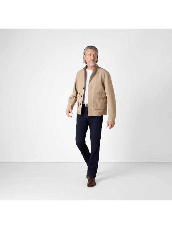 Oliver Sweeney Men's Highworth Showerproof Cotton Jacket - Stone Image 5