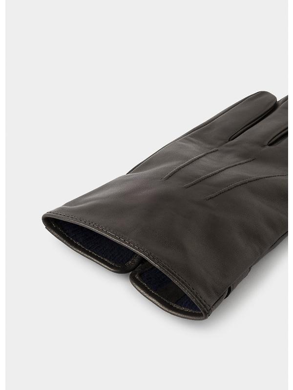 Hackett Men's Commuter Touch Leather Gloves - Brown Image 3