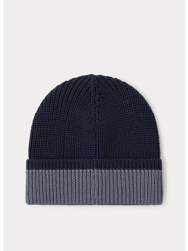 Hackett Men's Merino Beanie - Midnight Blue Image 2