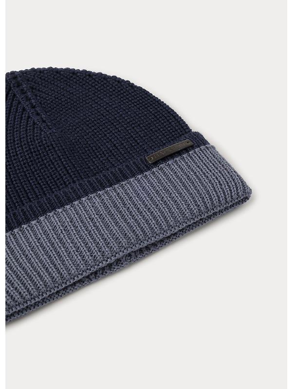 Hackett Men's Merino Beanie - Midnight Blue Image 3