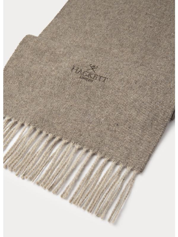 Hackett Men's Cashmere-Wool Twill Scarf - Camel Image 2
