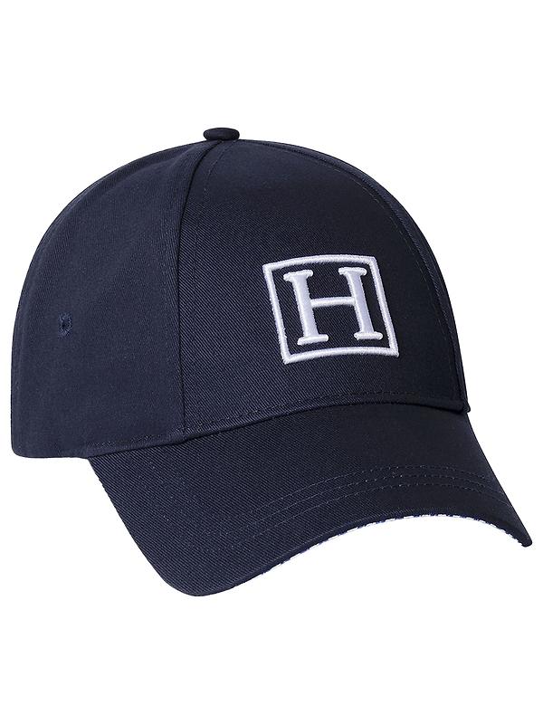 Hackett Men's Branded H Box Cap - Navy Image 1