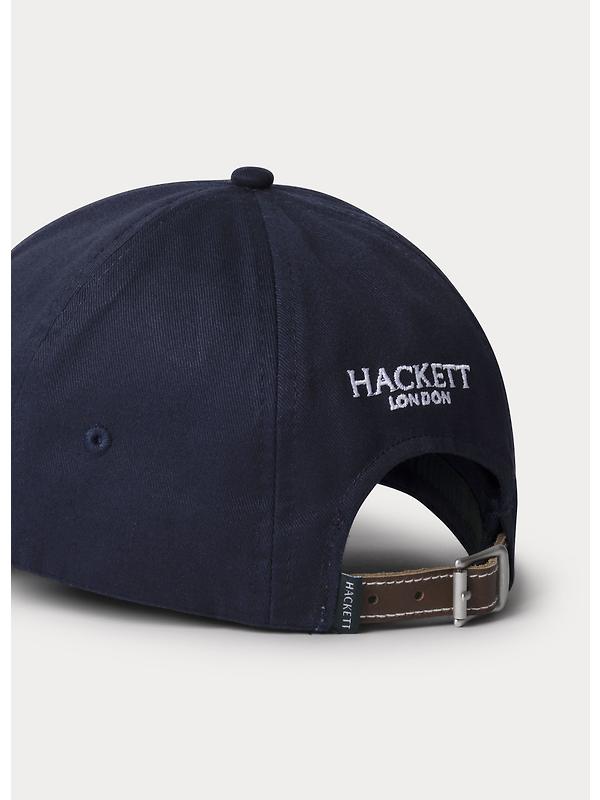Hackett Men's Branded H Box Cap - Navy Image 4