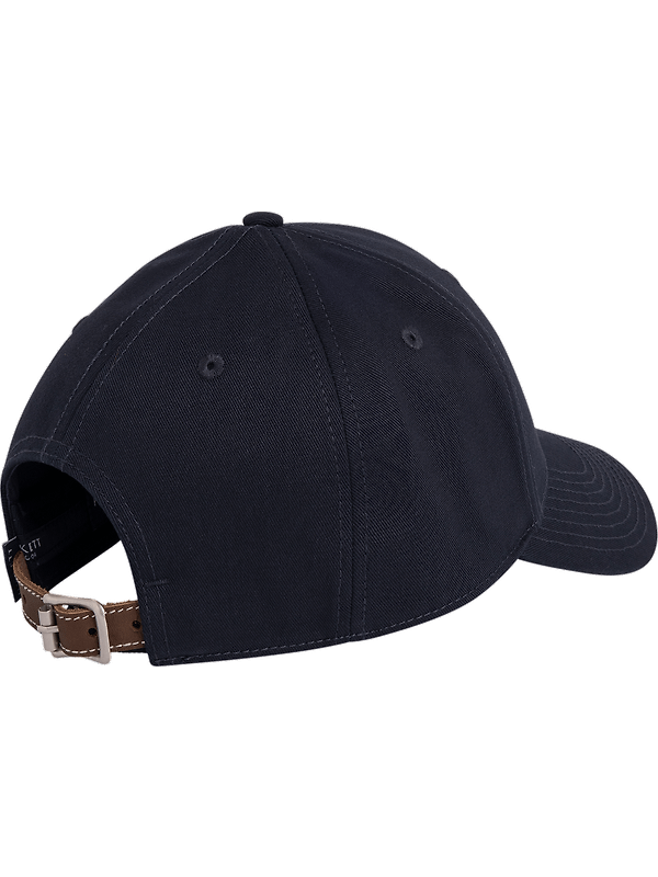 Hackett Men's Tonal Branded Cotton Cap - Midnight Blue Image 2