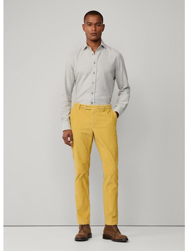 Hacket Men's Brushed Herringbone Shirt - Metal Grey Image 8