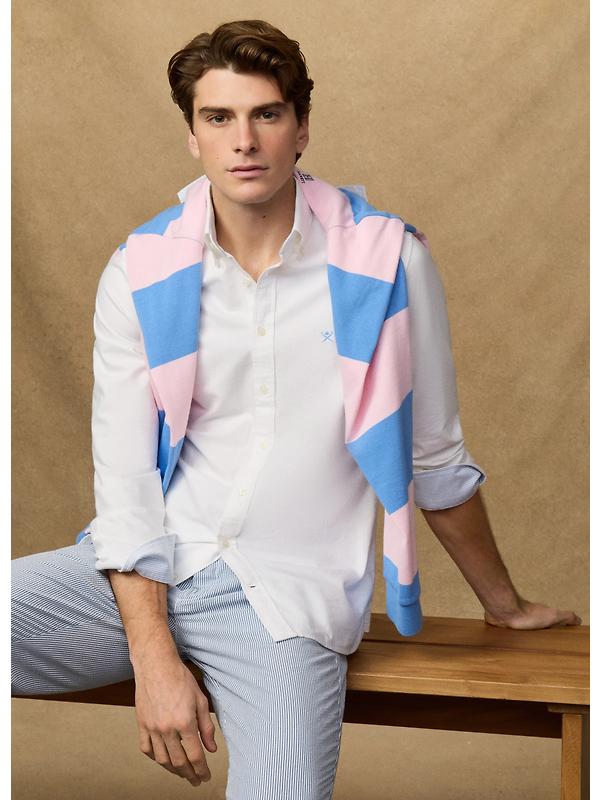 Hackett Men's Heritage Oxford Shirt - Optic White Image 2