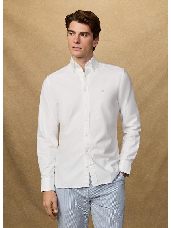 Hackett Men's Heritage Oxford Shirt - Optic White Image 3