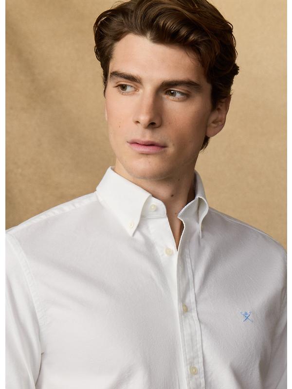 Hackett Men's Heritage Oxford Shirt - Optic White Image 4
