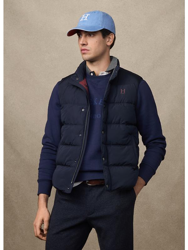 Hackett Men's Heritage Logo Gilet - Midnight Blue Image 2