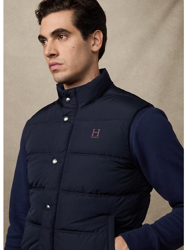 Hackett Men's Heritage Logo Gilet - Midnight Blue Image 4