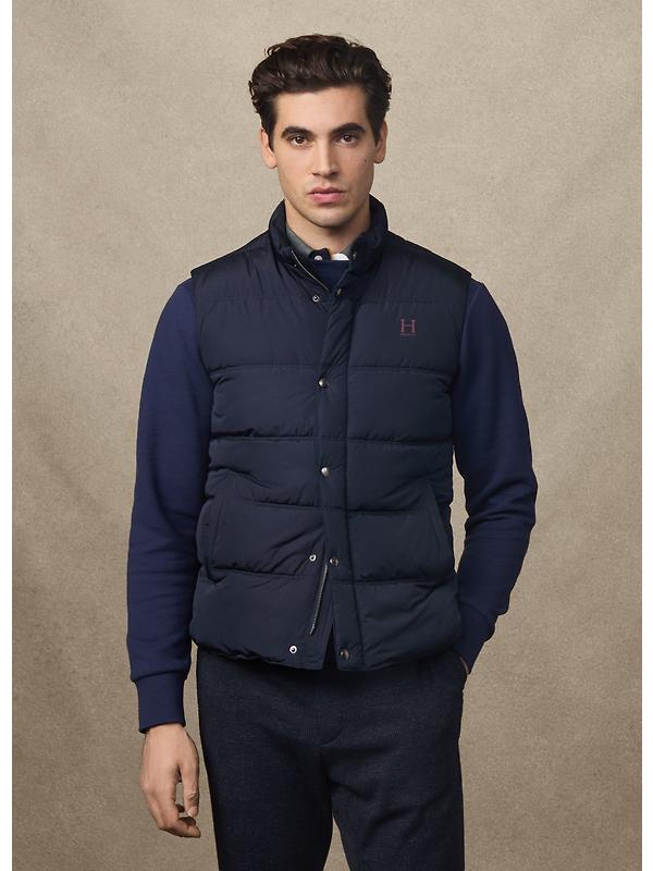 Hackett Men's Heritage Logo Gilet - Midnight Blue Image 5