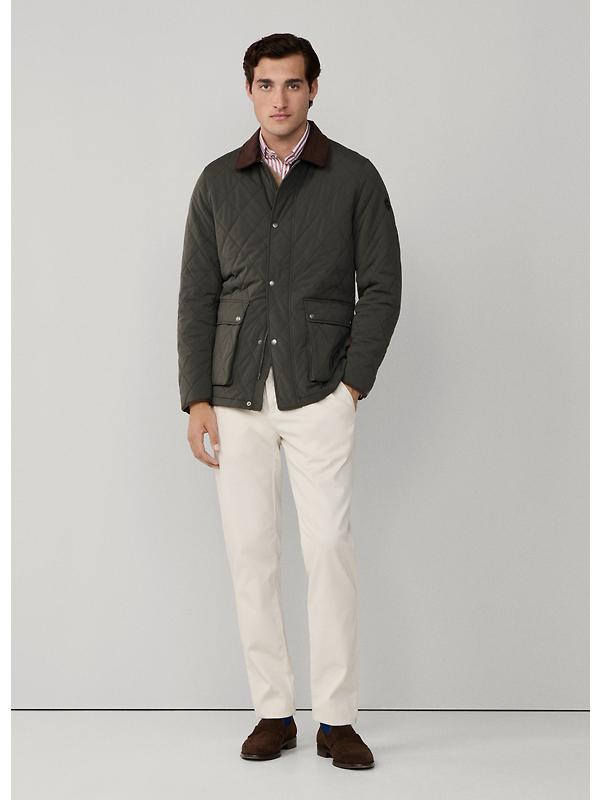 Hackett Men's Quilted Jacket - Deep Green Image 9