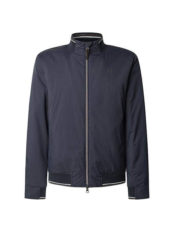 Hackett Men's Heritage Logo Blouson Jacket - Midnight Blue Image 1