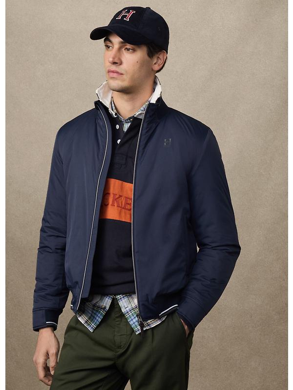 Hackett Men's Heritage Logo Blouson Jacket - Midnight Blue Image 2