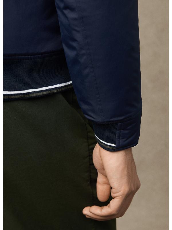 Hackett Men's Heritage Logo Blouson Jacket - Midnight Blue Image 11