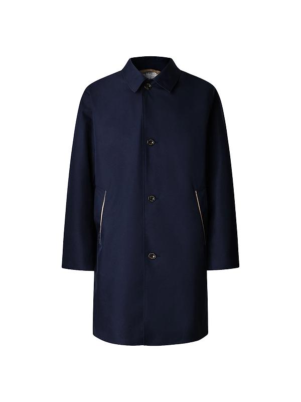 Hackett Men's Belgravia Mac - Midnight Blue Image 1