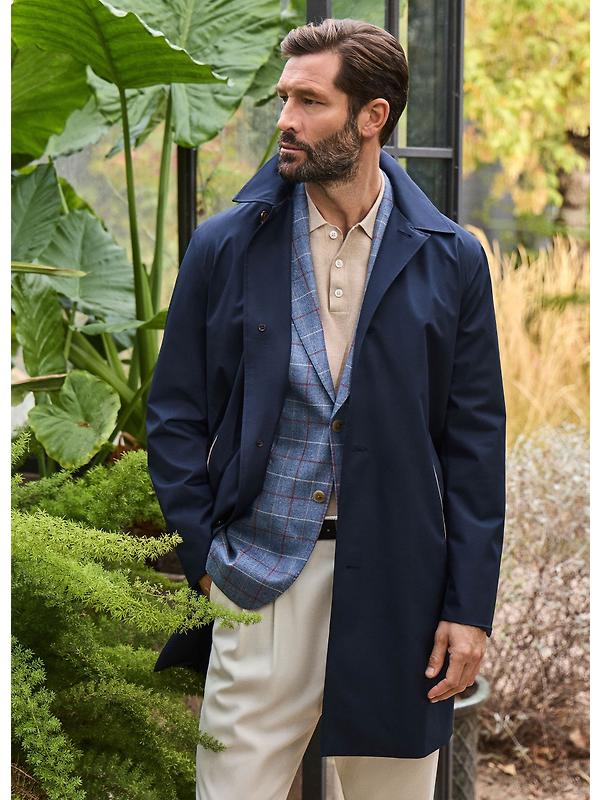 Hackett Men's Belgravia Mac - Midnight Blue Image 8