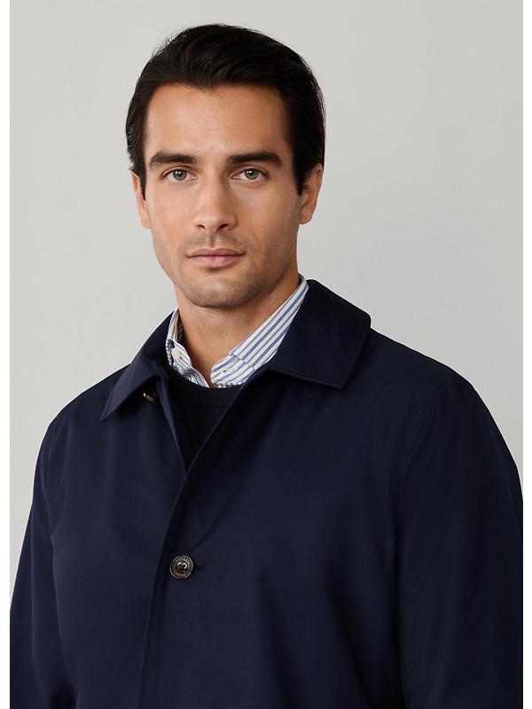 Hackett Men's Belgravia Mac - Midnight Blue Image 3