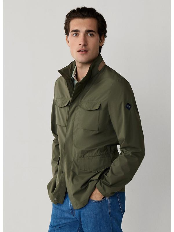 Hackett Men's Tech Velo Jacket - Army Green Image 2