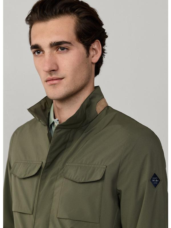 Hackett Men's Tech Velo Jacket - Army Green Image 4