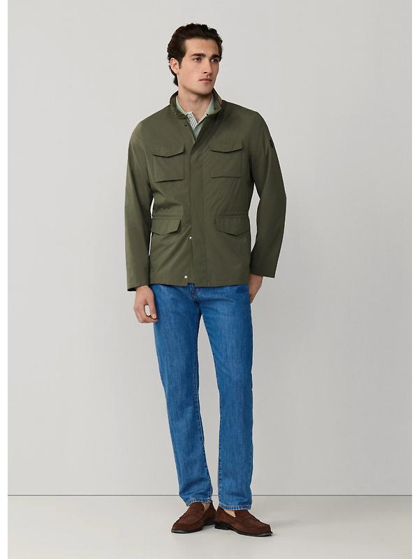Hackett Men's Tech Velo Jacket - Army Green Image 8
