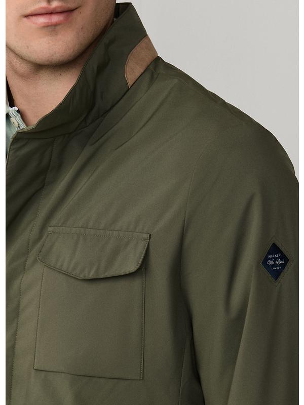 Hackett Men's Tech Velo Jacket - Army Green Image 9