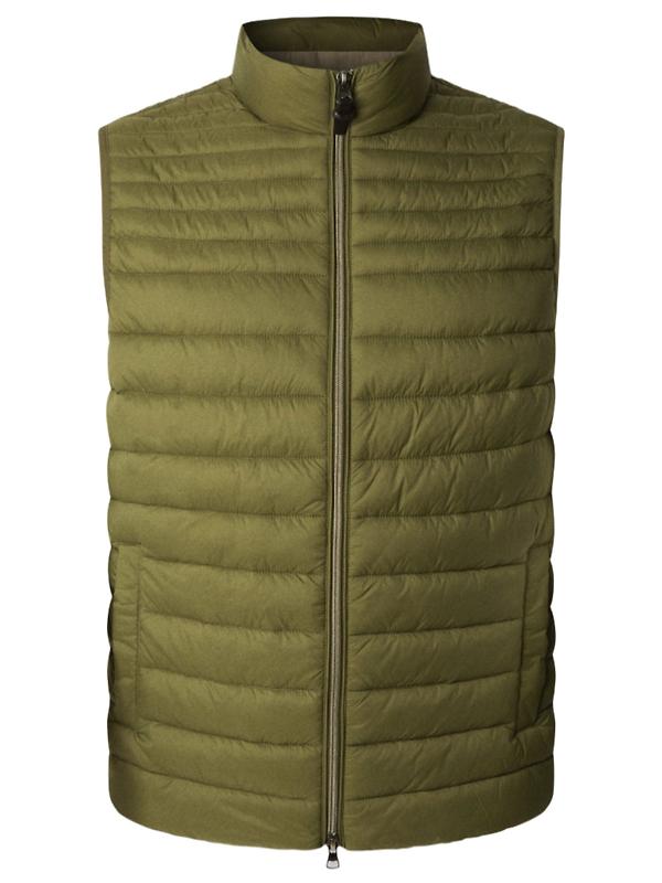 Hackett Men's Ultra Lightweight Gilet - Combat Green Image 1