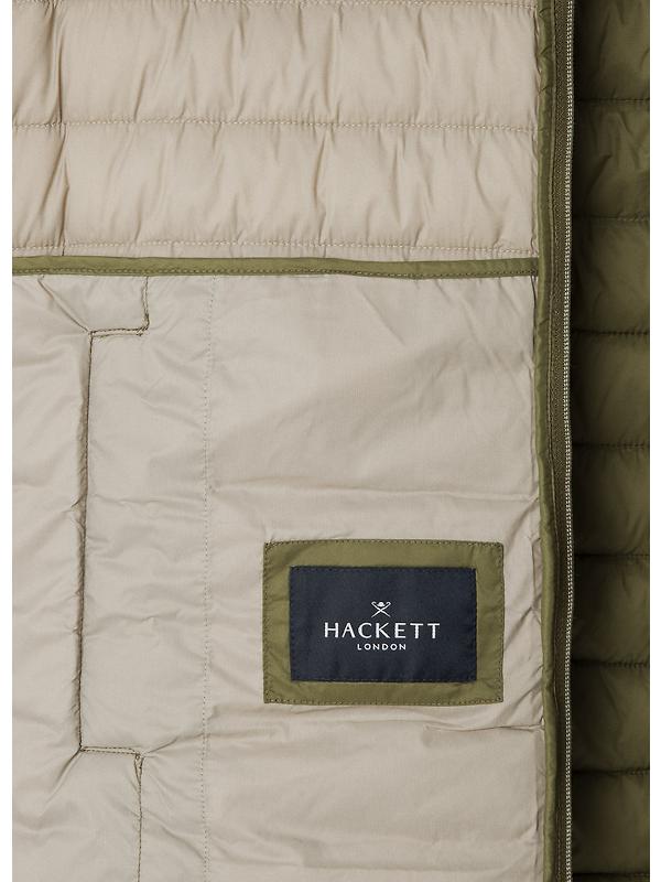Hackett Men's Ultra Lightweight Gilet - Combat Green Image 8
