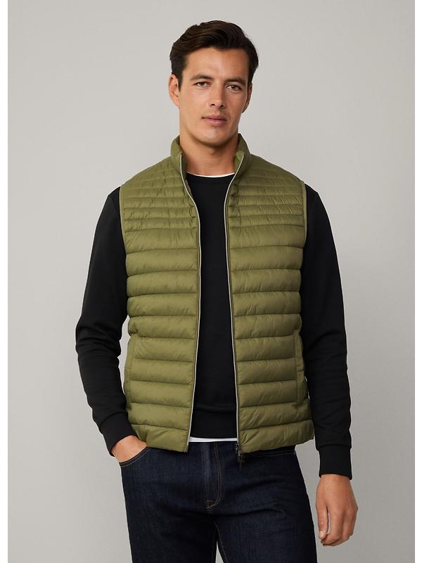 Hackett Men's Ultra Lightweight Gilet - Combat Green Image 5