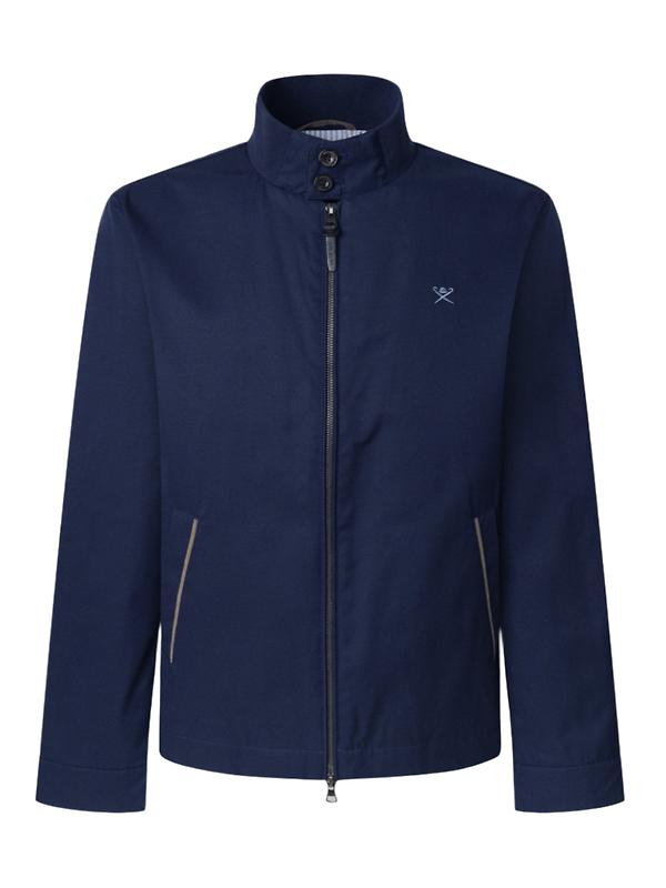 Hackett Men's Cotton Harrington Jacket - Ink Blue Product Image
