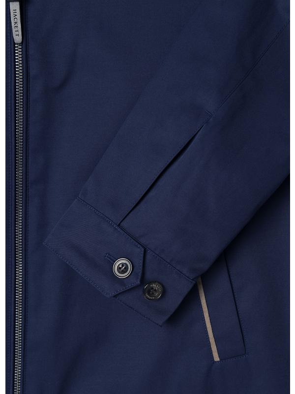 Hackett Men's Cotton Harrington Jacket - Ink Blue Image 10