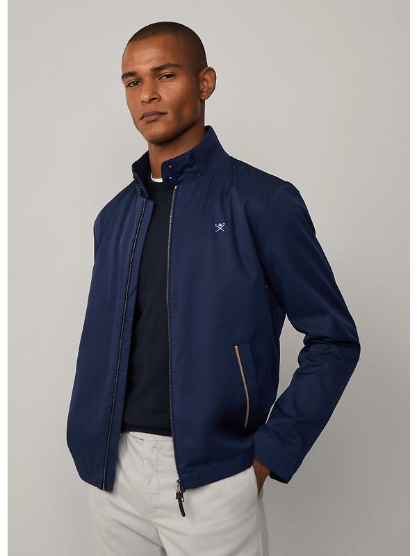 Hackett Men's Cotton Harrington Jacket - Ink Blue Image 5