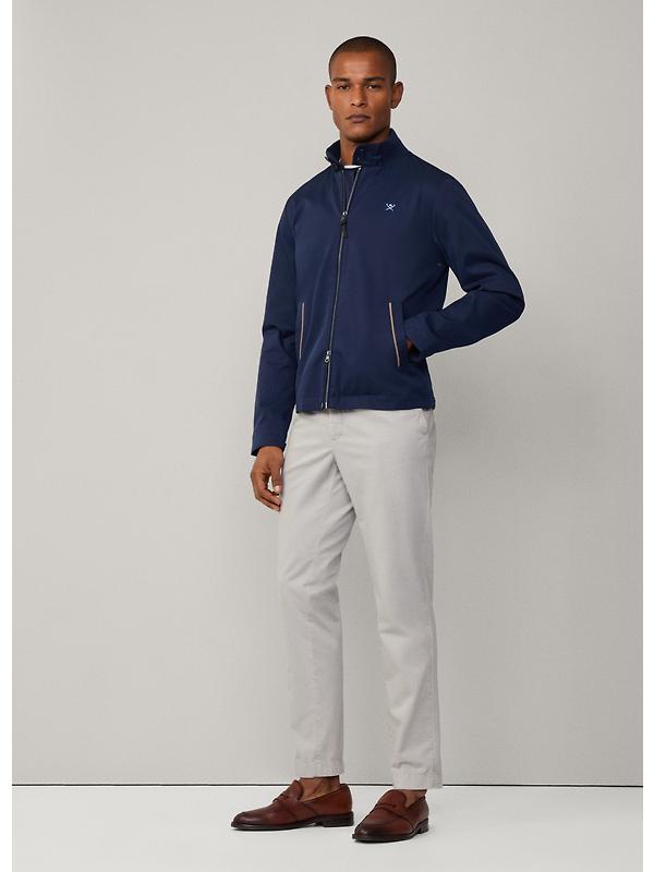 Hackett Men's Cotton Harrington Jacket - Ink Blue Image 9