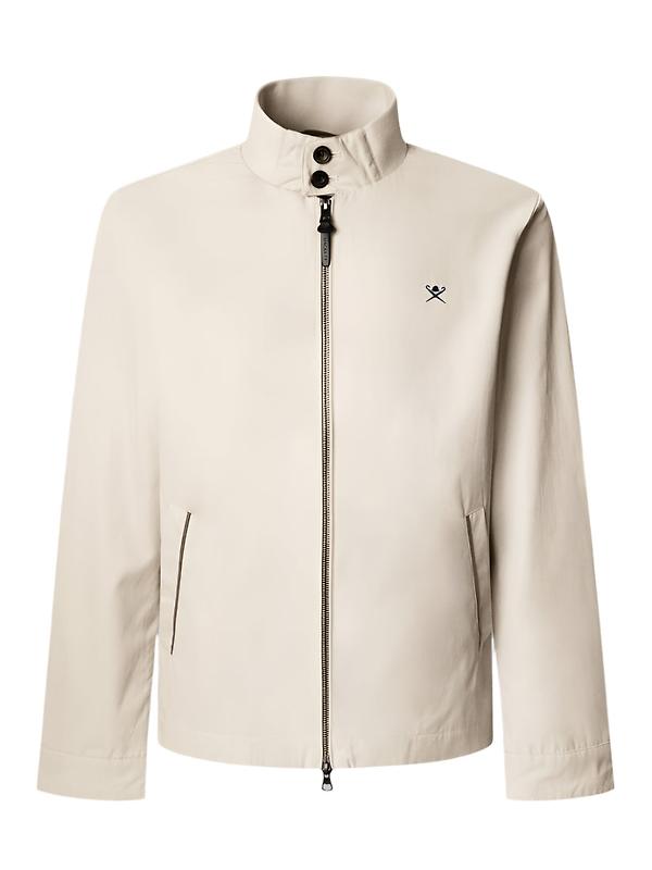 Hackett Men's Cotton Harrington Jacket - Linen Beige Product Image