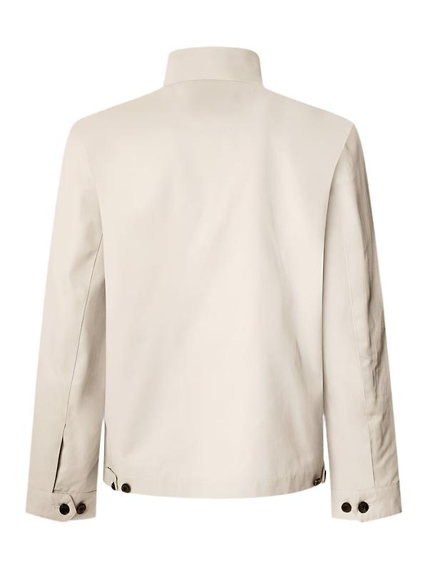 Hackett Men's Cotton Harrington Jacket - Linen Beige Image 2