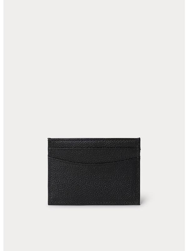 Hackett Men's Luxe Leather Cardholder - Black Image 2