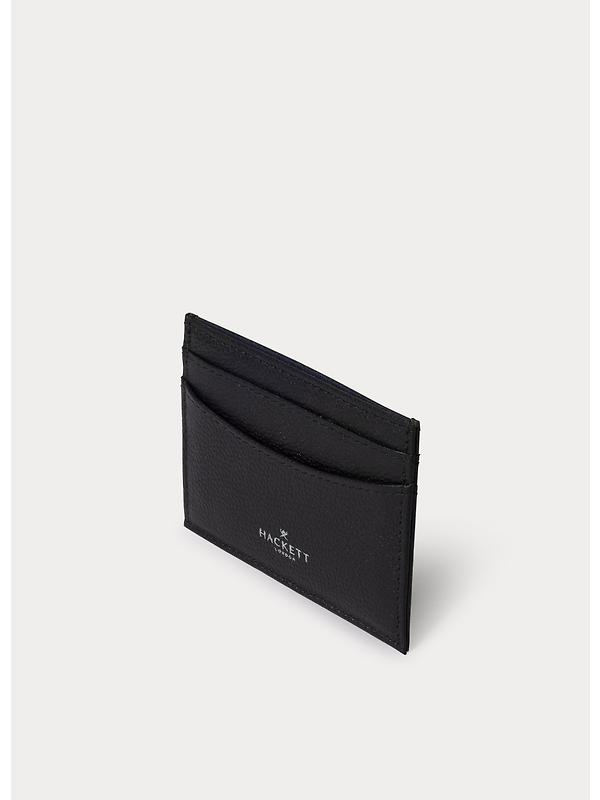 Hackett Men's Luxe Leather Cardholder - Black Image 3