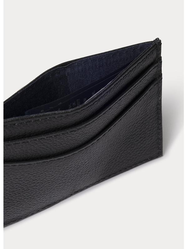 Hackett Men's Luxe Leather Cardholder - Black Image 4