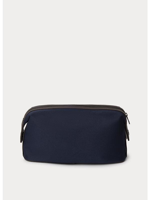 Hackett Men's Hemsby Canvas Washbag - Navy Image 2